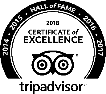 TripAdvisor Hall of Fame - Certificate of Excellence